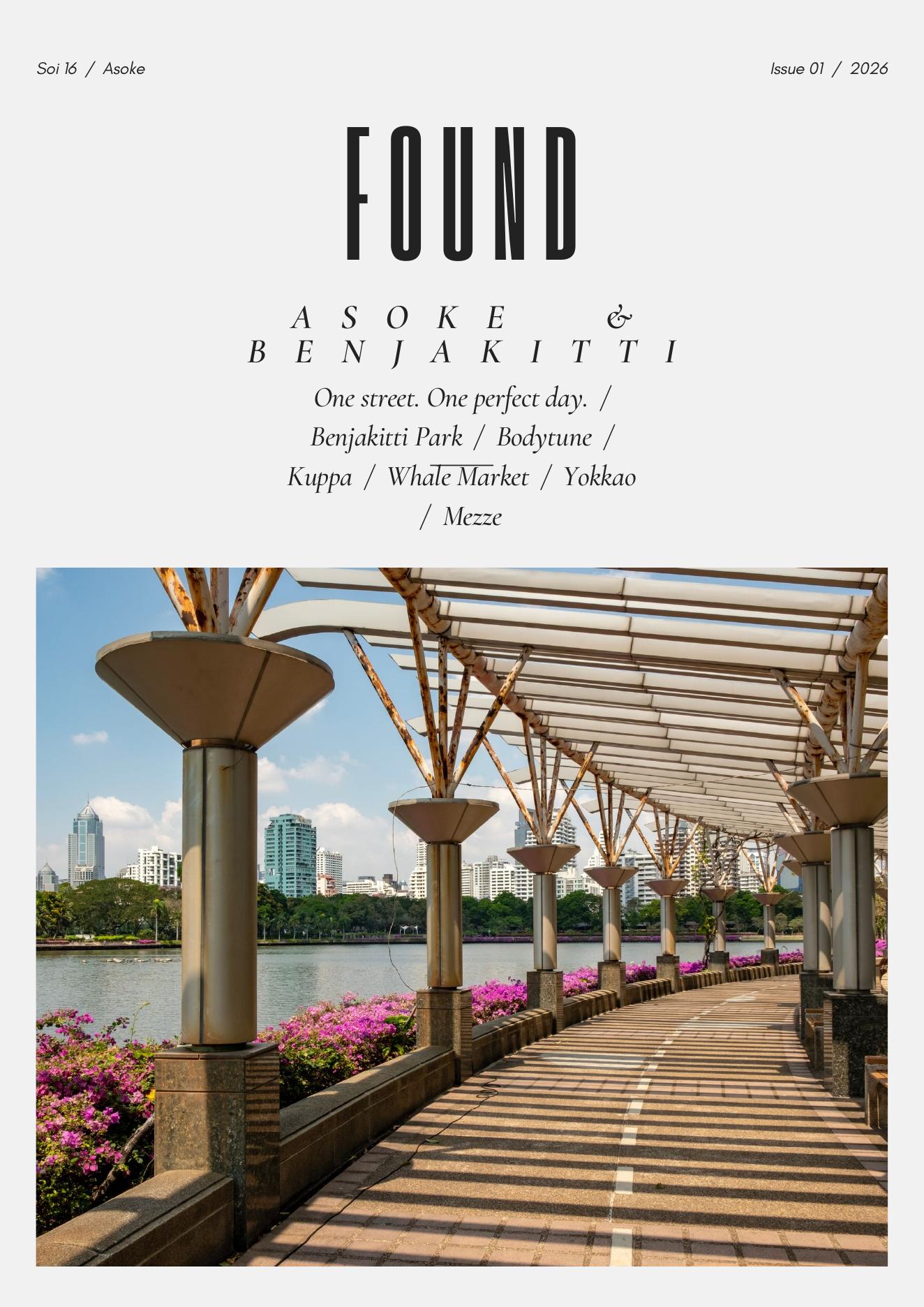Working cover of FOUND Issue 01, Asoke and Benjakitti